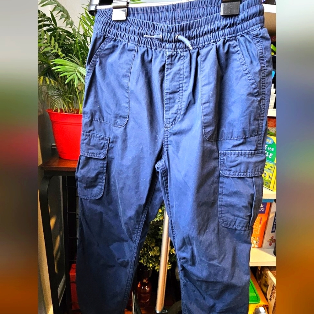 GAP - JERSEY LINED JOGGERS- SIZE: XXL HUSKY, BLUE GALAXY
